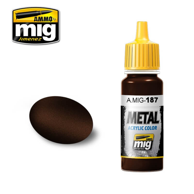 Ammo Metal Acrylic (17ml) 187 Jet Exhaust Burnt Iron