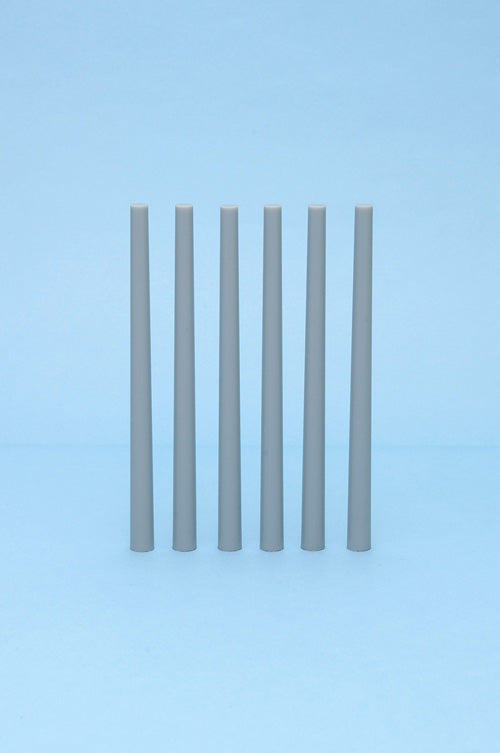 2.0-4.0mm Plastic Tapered Round Bar Gray (2.0 to 4.0mm diameter x 100mm long) (8 pieces)