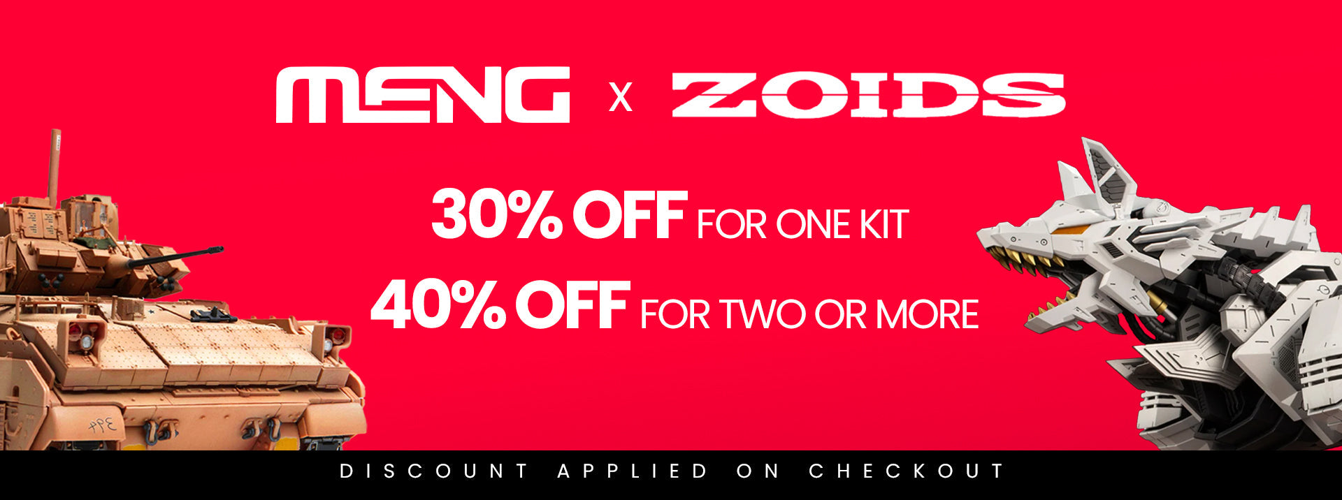 Meng & Zoids Premium: 30% OFF FOR 1 | 40% OFF FOR 2 OR MORE