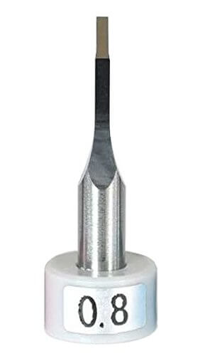 0.8mm Funtec Tungsten Carbide Chisel Bit (without Handle, 3.175mm shank diameter)