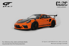 1/18 GT Spirit PORSCHE 911 (991.2) GT3 RS Weissach Package (Orange) CLDC044