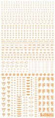 1/100 RB02 Caution Decals One Color Orange (110mm x 235mm) (1 sheet)