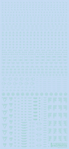 1/100 RB02 Caution Decals Pastel Mint (110mm x 235mm) (1 sheet)