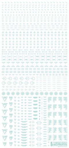 1/100 RB02 Caution Decals Pastel Mint (110mm x 235mm) (1 sheet)