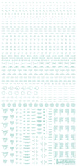1/100 RB02 Caution Decals Pastel Mint (110mm x 235mm) (1 sheet)