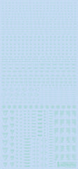 1/100 RB02 Caution Decals Pastel Mint (110mm x 235mm) (1 sheet)