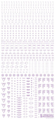 1/100 RB02 Caution Decals Pastel Violet (110mm x 235mm) (1 sheet)