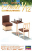 1/12 Hasegawa FA07 Restaurant Table & Chair (1 Set of Table, Chair and Sofa) (MP)