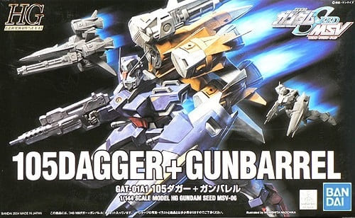 1/144 HG SEED MSV #06 105 Dagger + Gun Barrel
