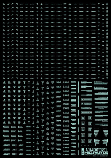 1/144 RB01 Caution Decals Pastel Mint (110mm x 156mm) (1 sheet)