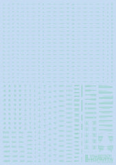 1/144 RB01 Caution Decals Pastel Mint (110mm x 156mm) (1 sheet)