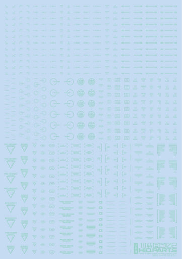 1/144 RB02 Caution Decals Pastel Mint (110mm x 156mm) (1 sheet)