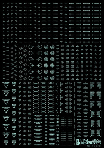 1/144 RB02 Caution Decals Pastel Mint (110mm x 156mm) (1 sheet)