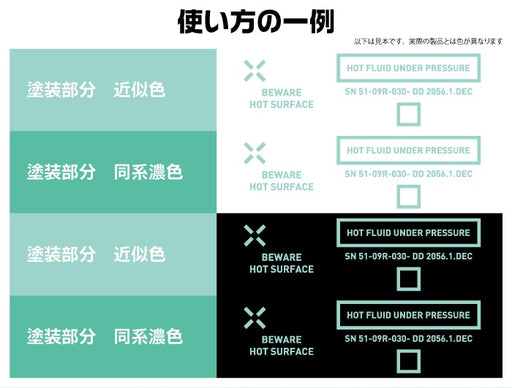 1/144 RB02 Caution Decals Pastel Mint (110mm x 156mm) (1 sheet)