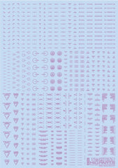1/144 RB02 Caution Decals Pastel Violet (110mm x 156mm) (1 sheet)