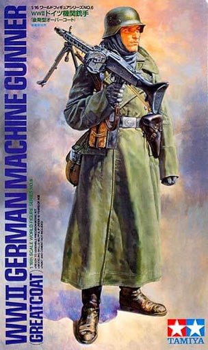 1/16 Tamiya World Figure #06 WWII German Machine Gunner (Greatcoat)