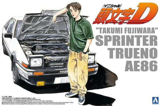 1/24 Aoshima Initial D #05 Toyota AE86 Sprinter Trueno Takumi Fujiwara Comics Vol.1 ver.