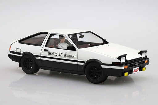 1/24 Aoshima Initial D #14 Toyota AE86 Sprinter Trueno Takumi Fujiwara Project D ver. with Figure