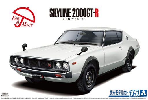 1/24 Aoshima Model Car #15 Nissan Skyline HT 2000 GT-R 1973
