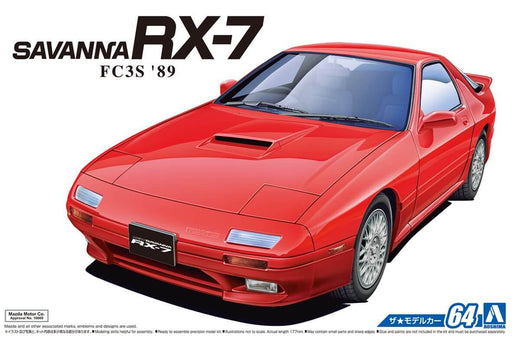 1/24 Aoshima Model Car #64 Mazda FC3S Savanna RX-7 1989