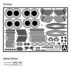 1/24 Aoshima Super Car Photo Etched Parts #05 Expansion Common Detail Up Parts for Lamborghini Sesto Elemento
