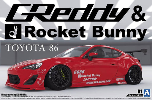 1/24 Aoshima Tuned Car #01 ZN6 Toyota 86 2012 GReddy and Rocket Bunny Enkei Ver.