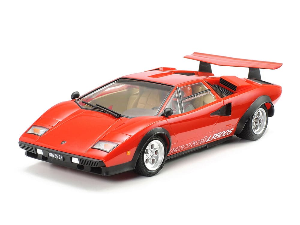 1/24 Tamiya Sports Car Lamborghini Countach LP500S Red Body with Clear ...