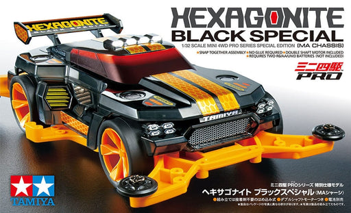1/32 Mini 4WD PRO Hexagonite Black Special (MA Chassis) (MP)