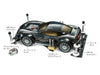 1/32 Mini 4WD REV #10 Mini 4WD Starter Pack FM-A Balanced Spec Rowdy Bull (FM-A Chassis)