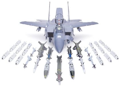 1/32 Tamiya #12 U.S. Fighter McDonnell Douglas F-15E Strike Eagle with Bunker Buster