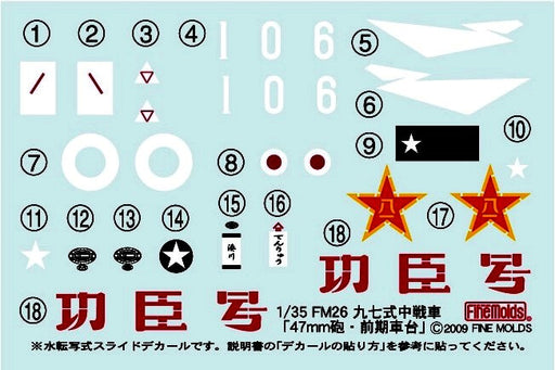 1/35 Finemolds FM26 IJA Medium Tank Shinhoto Chi-Ha Early Hull ver.