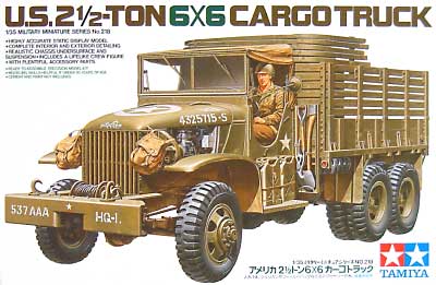 1/35 Tamiya MM #218 U.S. 2.5 ton 6 x 6 Cargo Truck (GMC CCKW-353)