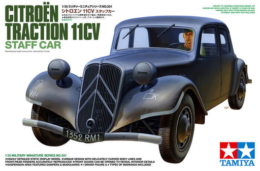 1/35 Tamiya MM #301 French Staff Car Citroen Traction Avant 11CV