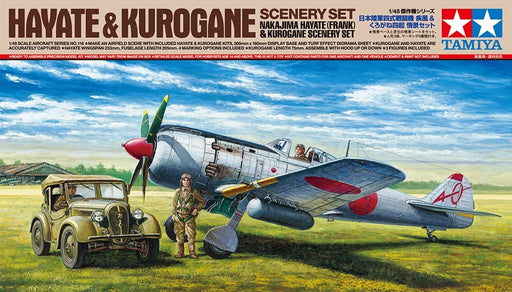 1/48 Tamiya #116 IJA Type 4 Fighter Nakajima Ki-84 Hayate & Kurogane Scenery Set