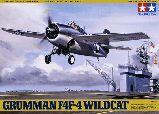 1/48 Tamiya #34 U.S. Carrier Fighter Grumman F4F-4 Wildcat