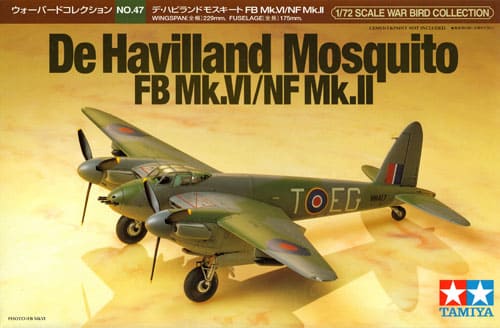 1/72 Tamiya #47 British Fighter-Bomber De Havilland Mosquito FB Mk.VI / NF Mk.II