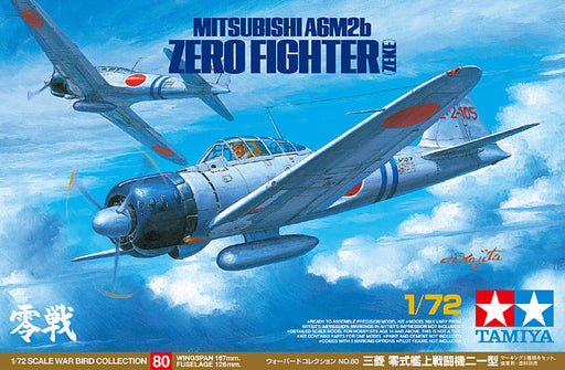 1/72 Tamiya #80 IJN Carrier Fighter Mitsubishi A6M2b Zero Fighter Type 21