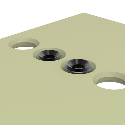 1.5mm Metal Twin Pipe (ver.2) Black (1.5/0.7mm outer/inner diameter x 1.2mm height) (10 pieces)