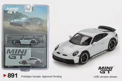1/64 Mini GT Porsche 911 Dakar Ice Gray Metallic No.891 Blister