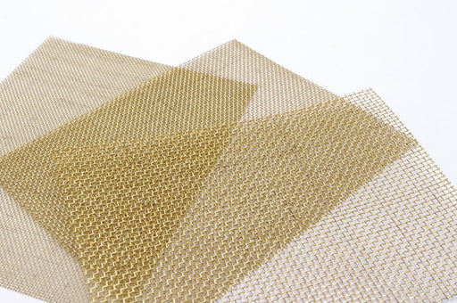 #120 Brass Wire C Mesh (0.12mm reticulation, 0.09mm Wire diameter) (90mm x 70mm) (1 piece)