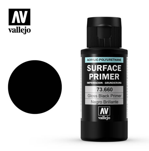 Vallejo 73.660 Surface Primer Gloss Black Primer 60ml