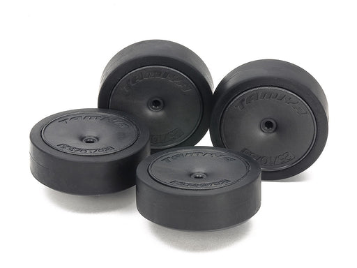 Mini 4WD GUP #544 Low Friction Large Diameter Low Profile Tire (31mm) and Carbon Wheels (Dish)