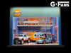 1/64 G-Fans 710019 Gulf Double Storey Garage with LED Diorama