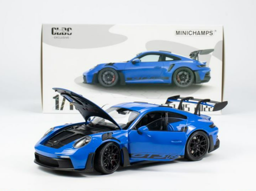 1/18 Minichamps Porsche 911 (992) GT3 RS Blue W Black Wheels