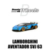 1/64 Beauty on Wheels Lamborghini Aventador SVJ 63 Blu Aegir