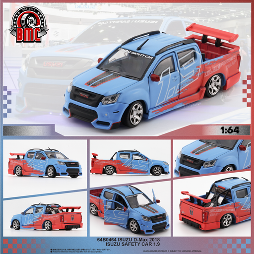 1/64 BM Creations Isuzu D-Max 2018 Safety Car 64B0464