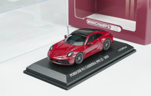 1/64 Minichamps Porsche 911 (992.2) Carrera 2025 Carmine Red CLDC 643064027