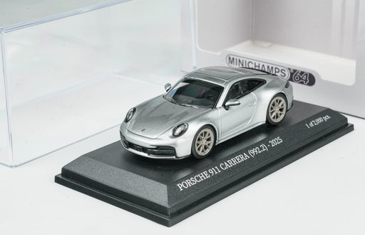 1/64 Minichamps Porsche 911 (992.2) Carrera 2025 Silver CLDC 643064026