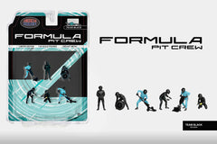 1/64 American Diorama Figure Set Formula 1 Pit Crew Team Black