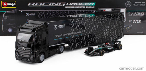 Bburago 1/43 Mercedes Amg Petronas Racing Transporter with F1 W15 2024 #44 George Russell